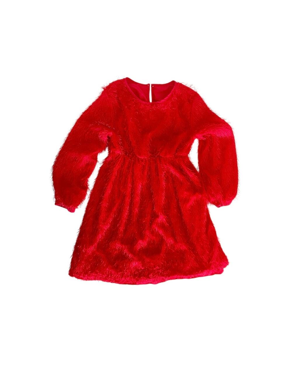 Occasional Red Fluffy Dress Girl 8 Years Old